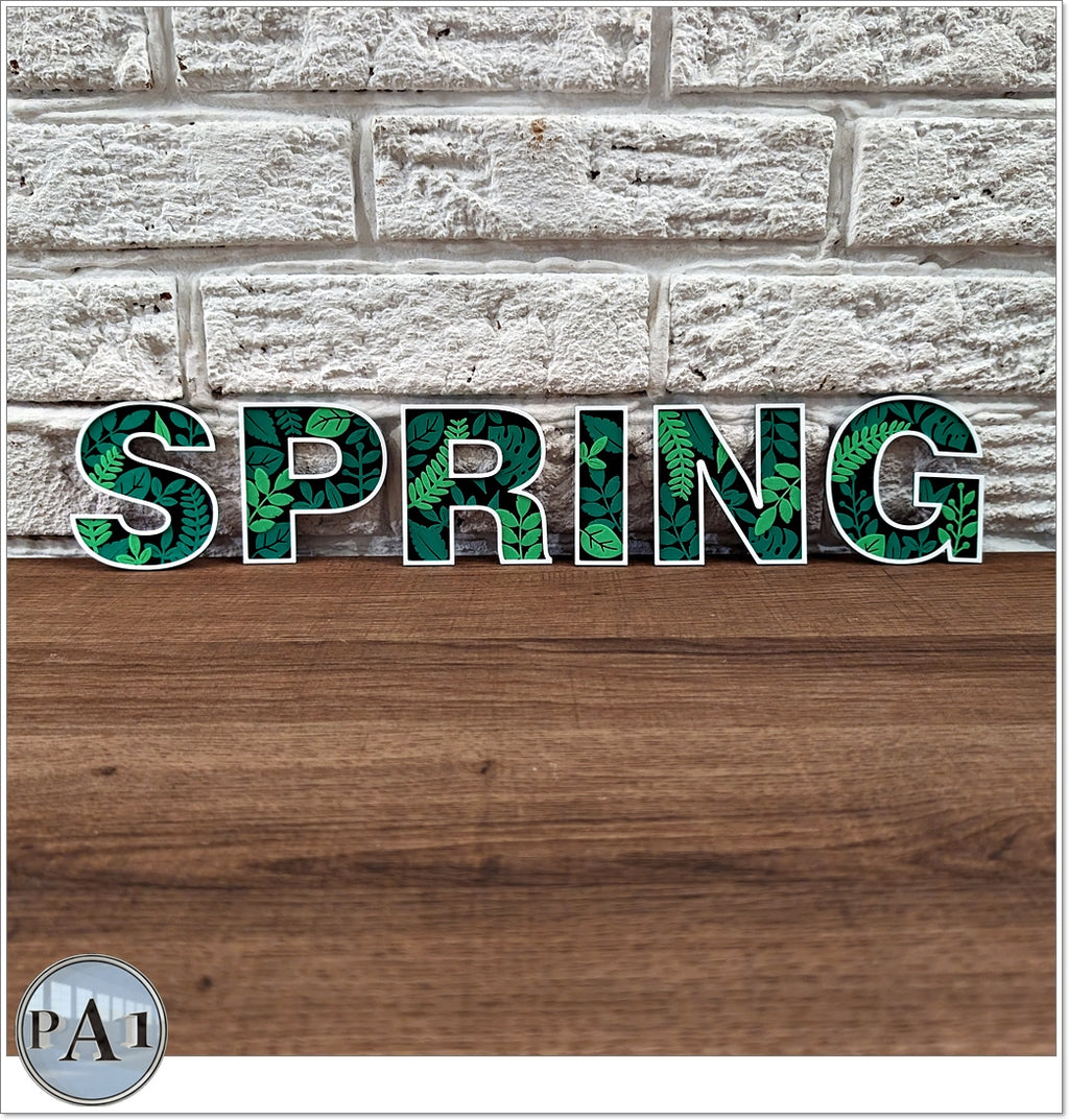 Botanical Alphabet Letters
