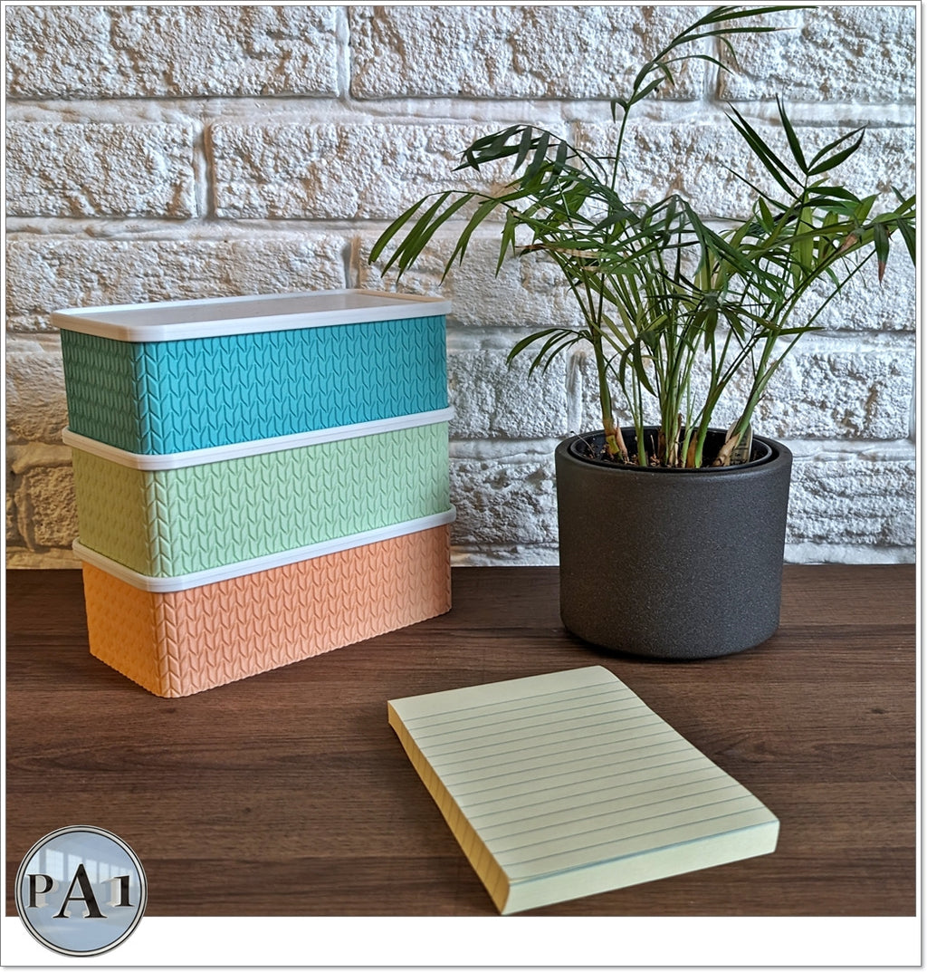 Knitted Stackable Storage Boxes