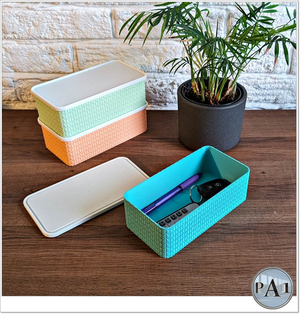 Knitted Stackable Storage Boxes