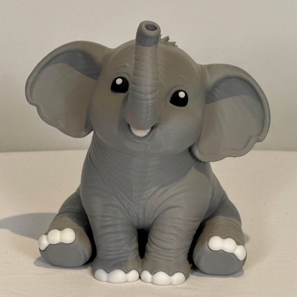 Grey Elephant Silk bottle holder Front View