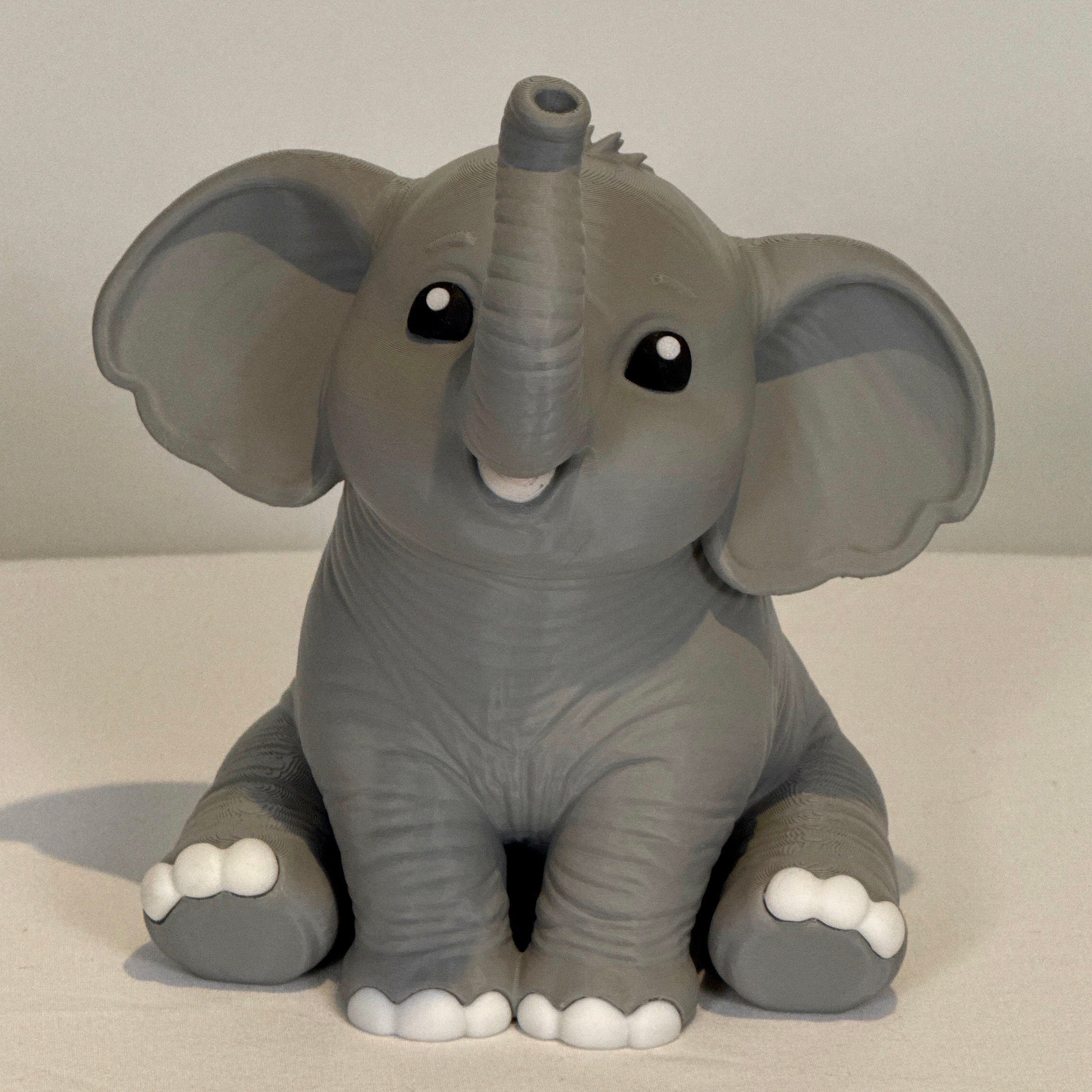 Grey Elephant Silk bottle holder Front View