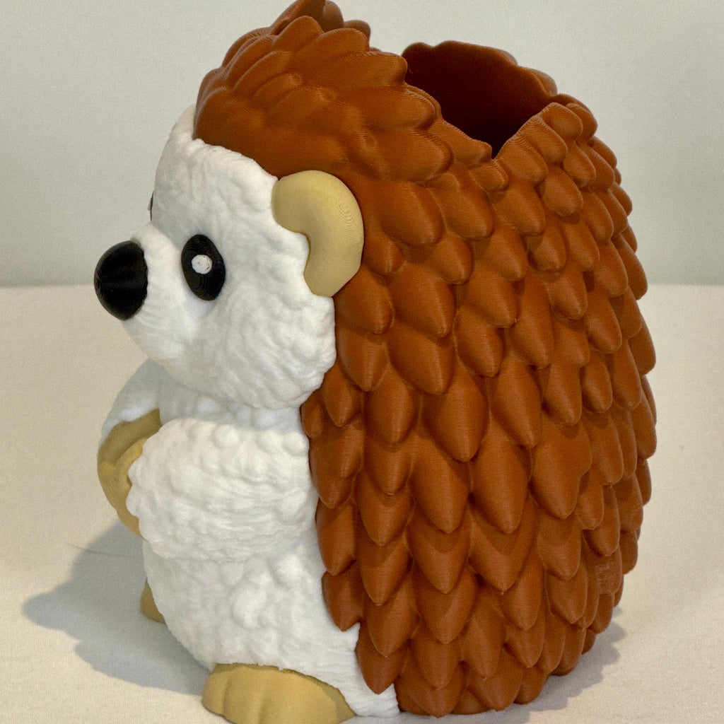 3D printed hedgehog Left side view