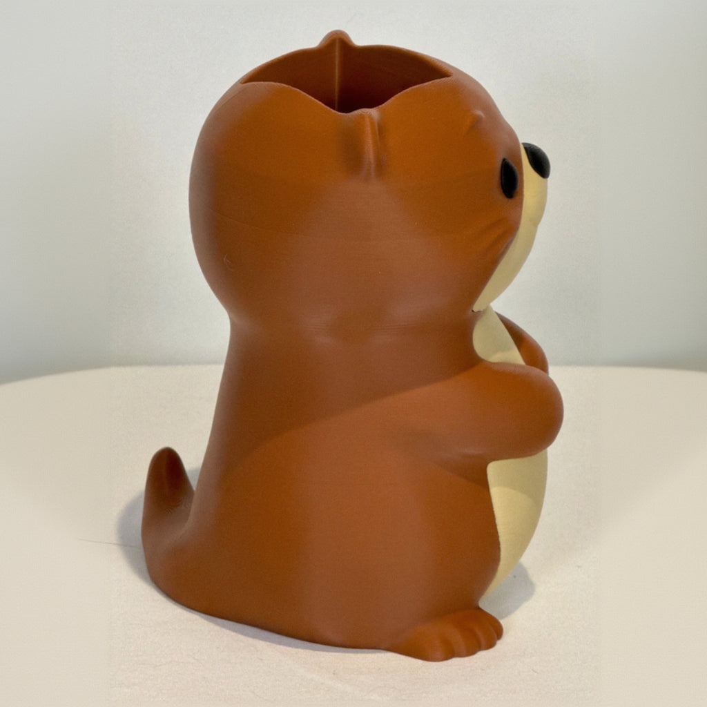 3D printed Otter soap holder Right Side view