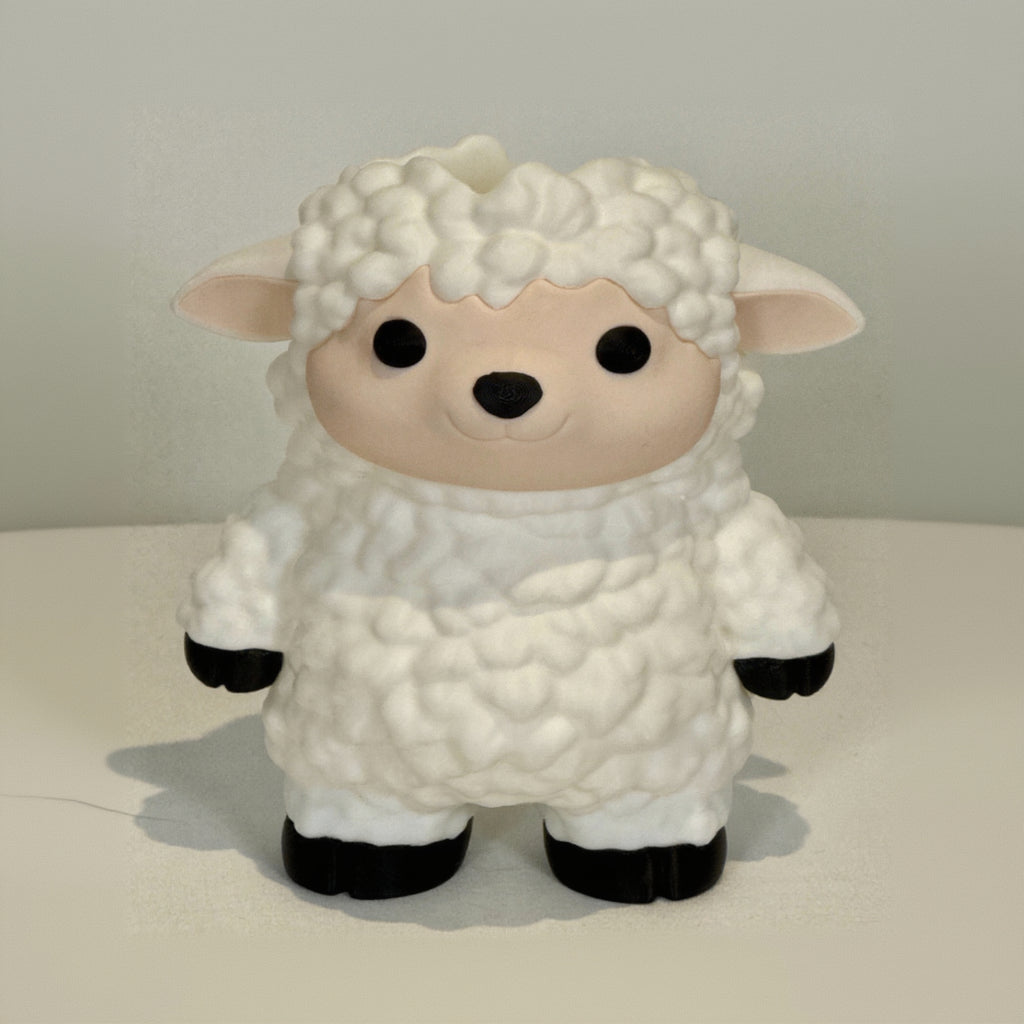 Sheep Soap bottle dispenser. Front view