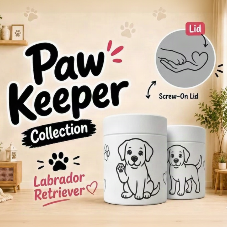 labrador retriever pet treat container