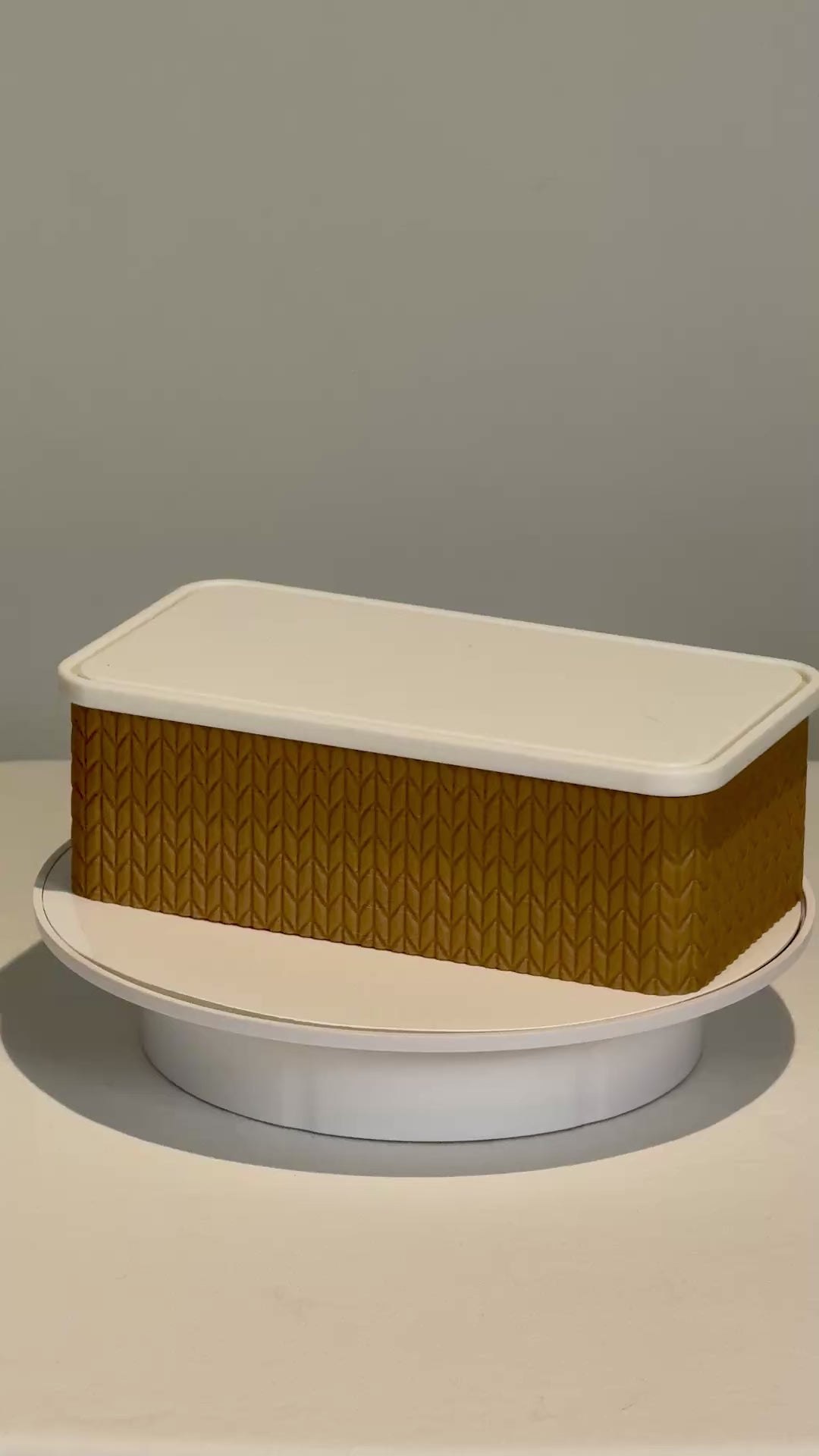 Knitted Stackable Storage Boxes