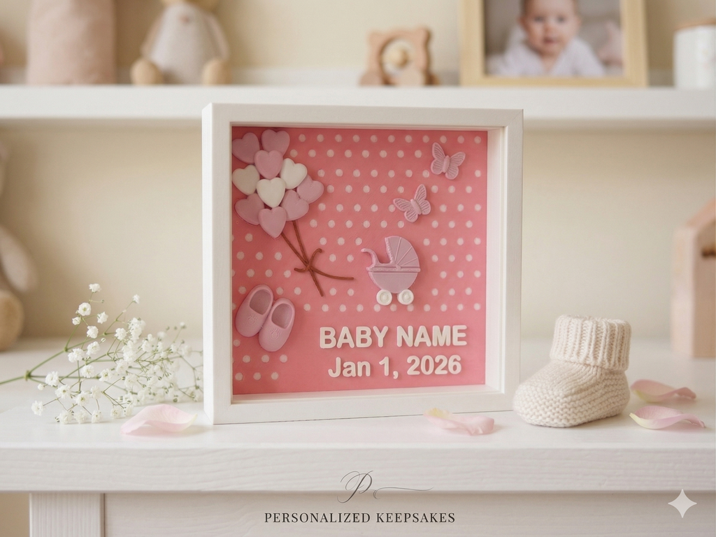 Baby Shadow Box - Girl