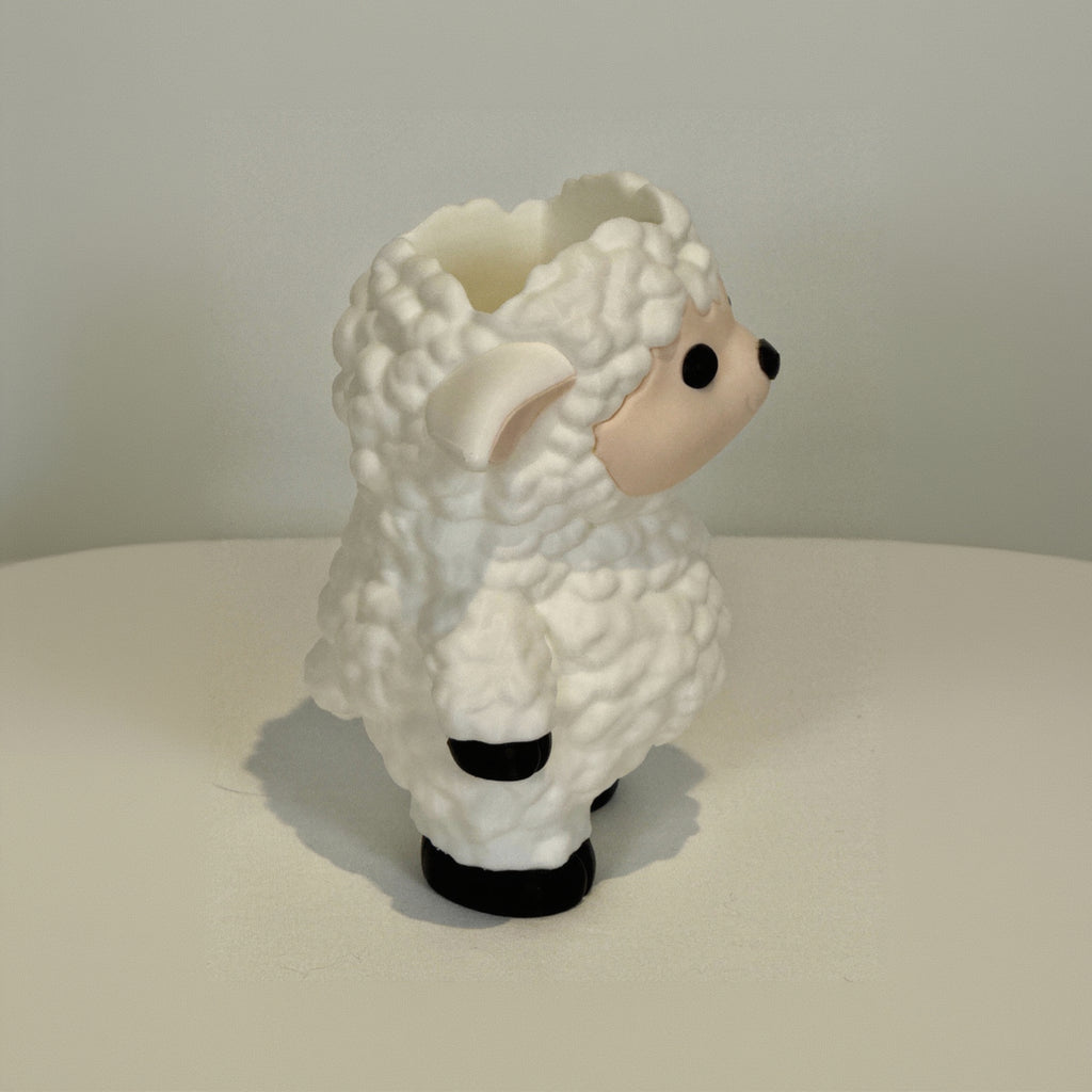 sheep soap bottle dispenser right side view